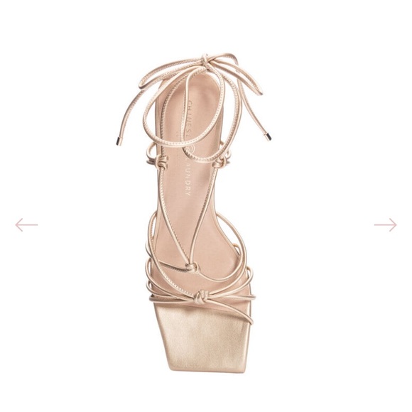 Gold lace up heels! Chinese Laundry - Picture 3 of 7
